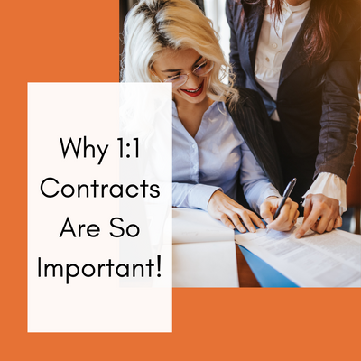 Why 1:1 Contracts Are So Important!