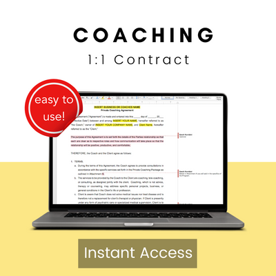 Coaching - 1:1 Contract