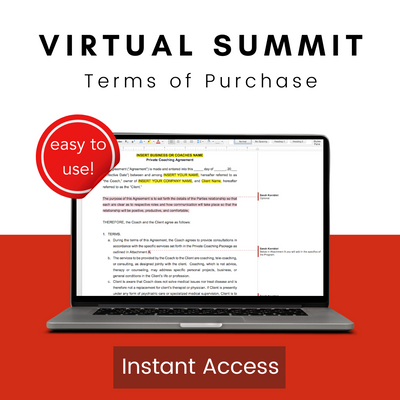 Virtual Summit - Terms of Purchase